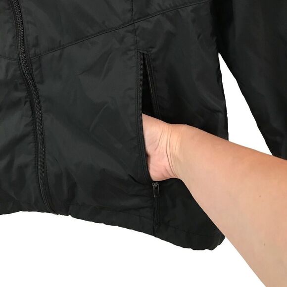 Columbia full zip black hooded windbreaker S - Picture 5 of 8